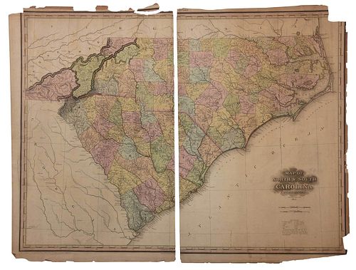 TANNER MAP OF NORTH AND SOUTH 3790cf