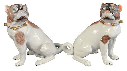 PAIR OF CARL THIEME DRESDEN PORCELAIN