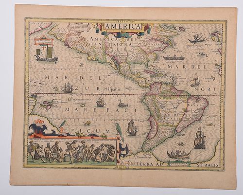 JANSSON AND HONDIUS TWO MAPS 3790e2