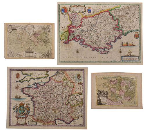 BLAEU LE ROUGE THREE MAPS OF 379108