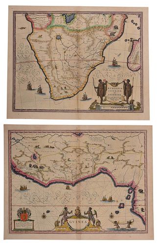 BLAEU AND JANSSON - TWO MAPS OF