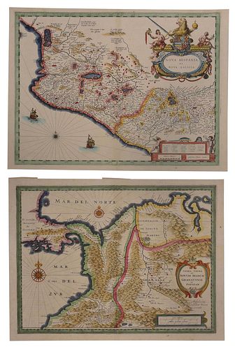 BLAEU - TWO MAPS OF CENTRAL AND