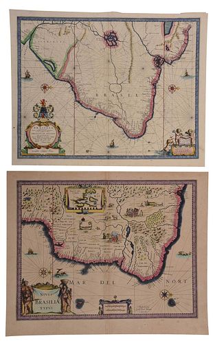 BLAEU - TWO MAPS OF BRAZILWillem