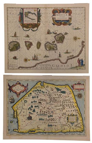 HONDIUS AND BLAEU TWO MAPS OF 379125