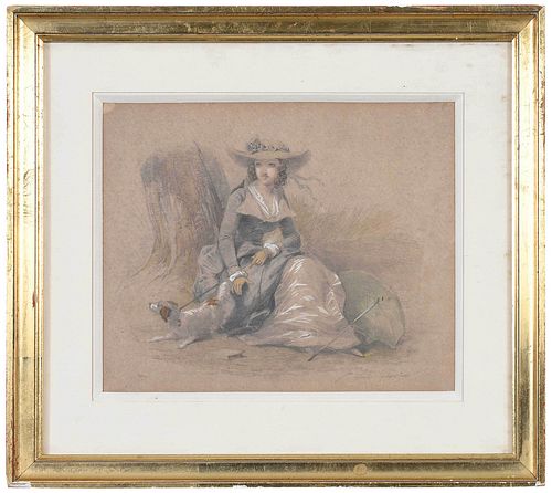 FRENCH SCHOOL DRAWING 18th century Young 37914d