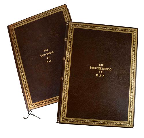 TWO LEATHERBOUND VOLUMES OF SIGNATURESearly 379147