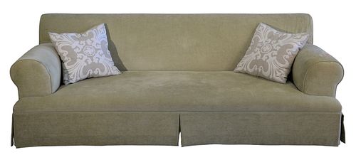 LARGE CUSTOM UPHOLSTERED SOFA,