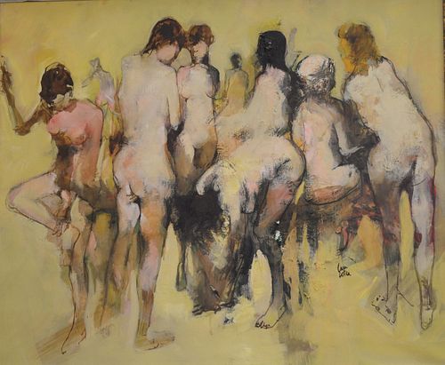 UNKNOWN ARTIST GROUP OF NUDE WOMEN  3791d4