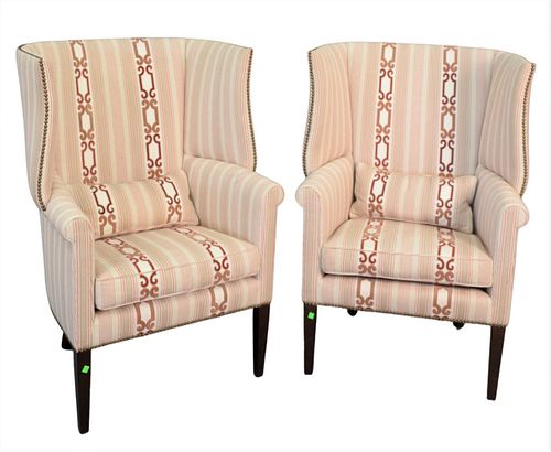 PAIR OF EDWARD FERRELL UPHOLSTERED