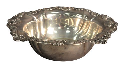 STERLING SILVER BOWL HAVING REPOUSSE 3791fa