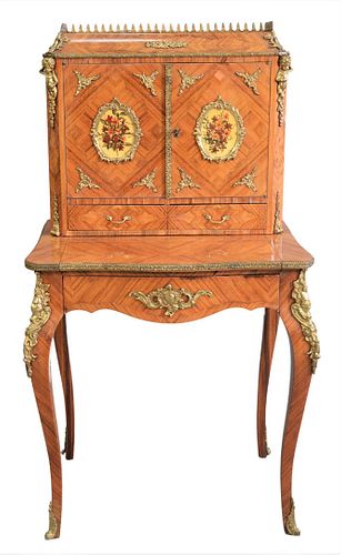 LOUIS XV STYLE TWO PART DESK HAVING 37924f