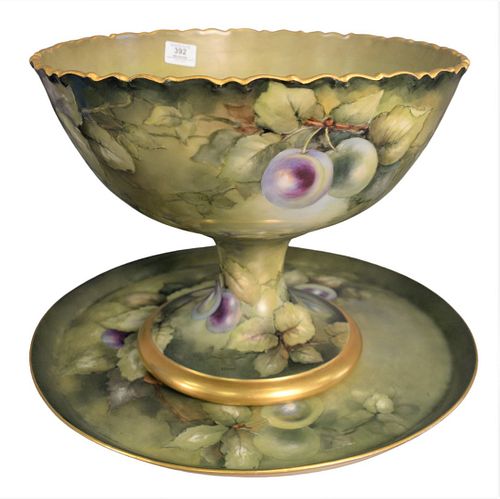 LARGE BELLEEK PORCELAIN PUNCH BOWL,