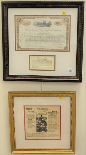 THREE PIECE GROUP OF FRAMED HISTORICAL 37929d