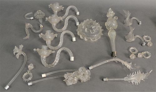 UNASSEMBLED MURANO GLASS CHANDELIER 379307