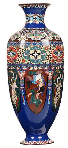 LARGE CHINESE CLOISONN BALUSTER 37935a