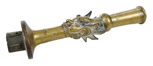 CHINESE ORNAMENTAL BRONZE HANDLE 3793e4