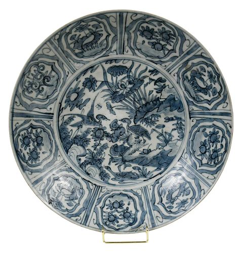 CHINESE BLUE AND WHITE SWATOW WARE