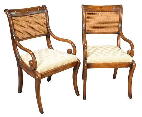 PAIR OF RINFRET ARMCHAIRS HAVING 3794a8