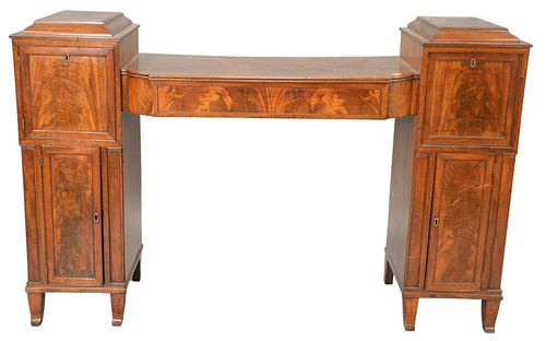 ENGLISH REGENCY MAHOGANY SIDEBOARD,