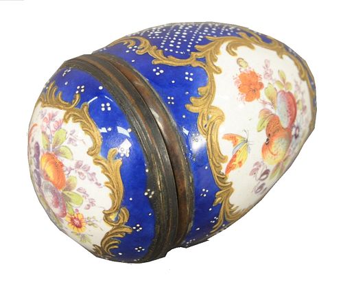 BATTERSEA BILSTON ENAMELED EGG 37953b