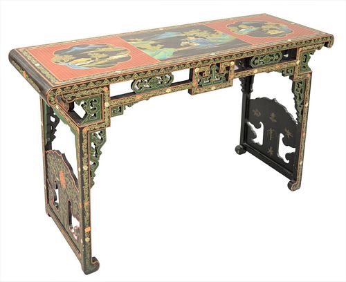 CHINESE ALTER TABLE OVERALL PAINTED 379562