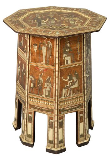 EGYPTIAN REVIVAL OCTAGONAL TABLE  379596