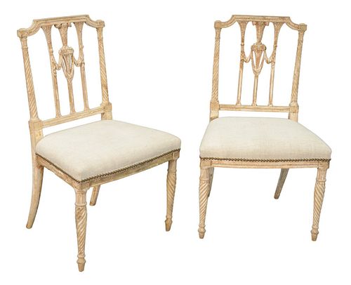 PAIR OF LOUIS XVI STYLE SIDE CHAIRS  379611
