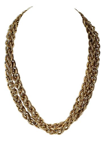 18KT NECKLACEtwisted rope and 379656