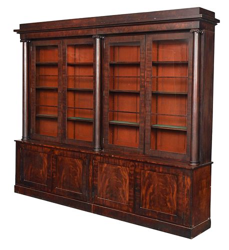 AMERICAN CLASSICAL FIGURED MAHOGANY