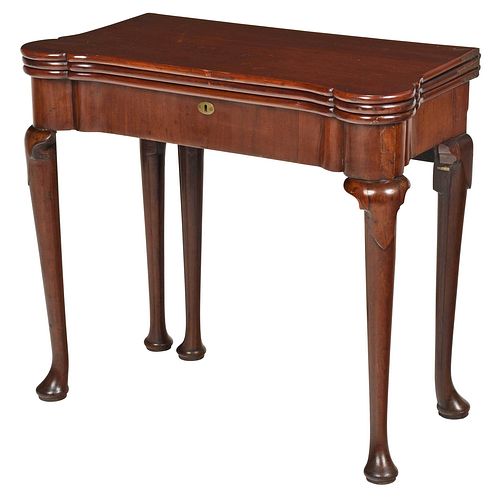 GEORGE I MAHOGANY TRIPLE TOP GAMES