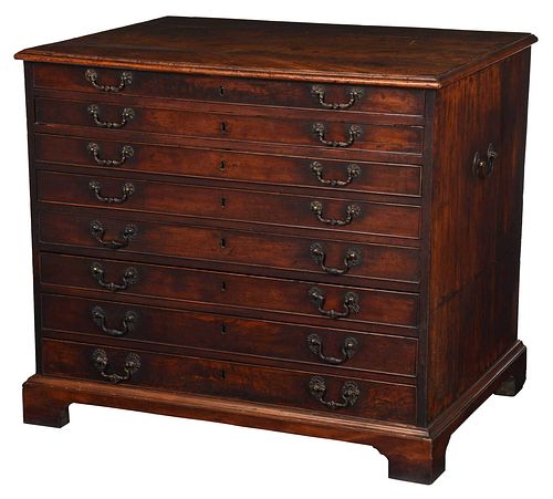 GEORGE III FIGURED MAHOGANY EIGHT 379756