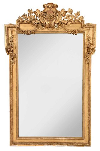 LARGE LOUIS XV STYLE CARVED AND 3797a8