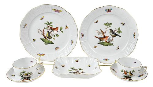 37 PIECE HEREND ROTHSCHILD BIRD 3797ab