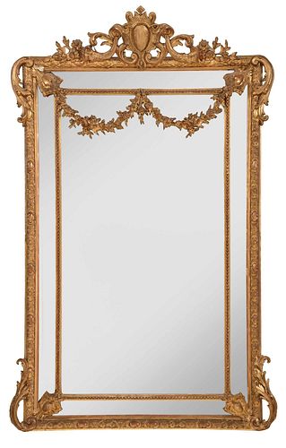 LOUIS PHILIPPE GILT MIRROR FRAMED 3797a4