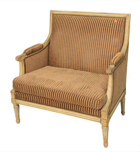 LOUIS XVI STYLE SETTEE, HAVING