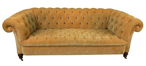 TUFTED UPHOLSTERED SOFA ON BRASS 3797f7