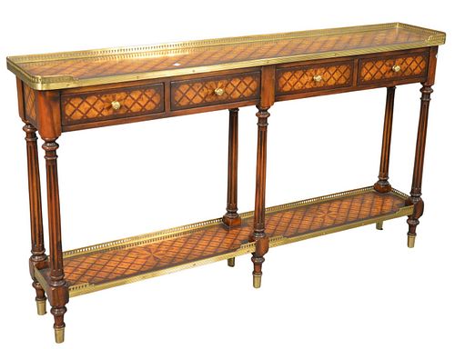 INLAID SOFA TABLE HAVING BRASS 37985a