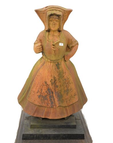 IRON FIGURE OF MAIDEN WITH BONNET  37987c