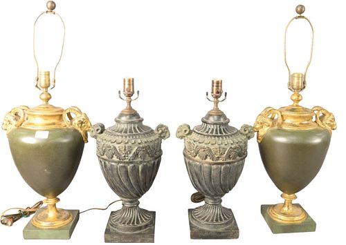 TWO PAIRS OF NEOCLASSICAL STYLE