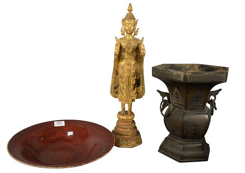 THREE ASIAN PIECES, TO INCLUDE
