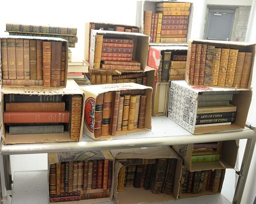 LARGE LOT OF MOSTLY LEATHER BOUND 379907