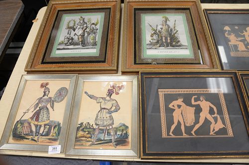 EIGHT FRAMED PIECES TO INCLUDE 379938