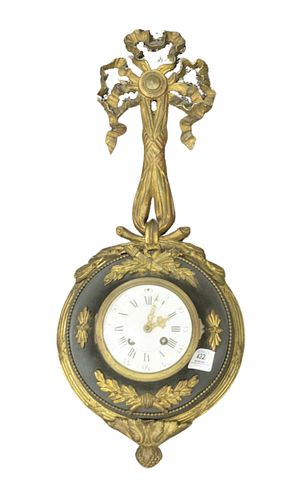 LOUIS XVI STYLE GILT BRONZE CARTEL 37995a