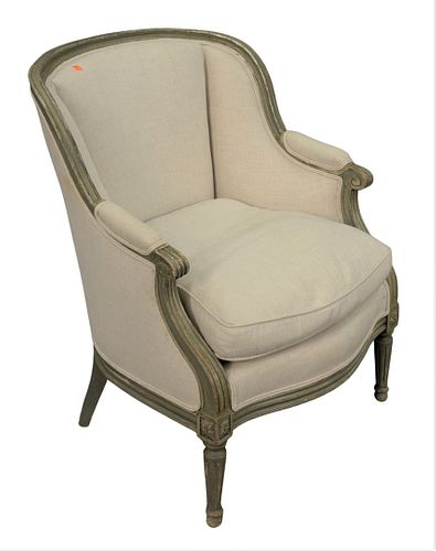 19TH CENTURY FRENCH PAINTED UPHOLSTERED 37995f