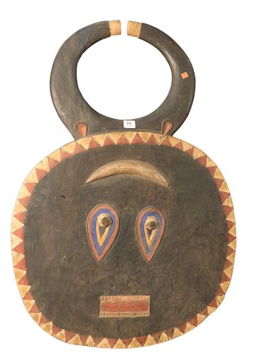 LARGE AFRICAN CARVED WOOD MASK  37996e