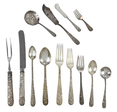 KIRK SON REPOUSSE STERLING FLATWARE  379988