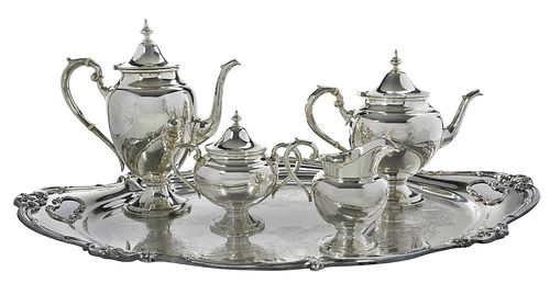 FOUR PIECE GORHAM STERLING TEA 3799ad