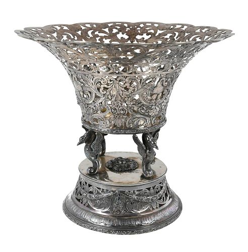 GERMAN SILVER CENTERBOWL20th century,