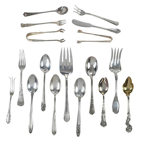 68 PIECES STERLING FLATWAREAmerican,