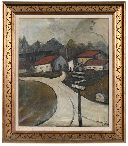 ITALIAN SCHOOL PAINTING 20th century Street 379a3f